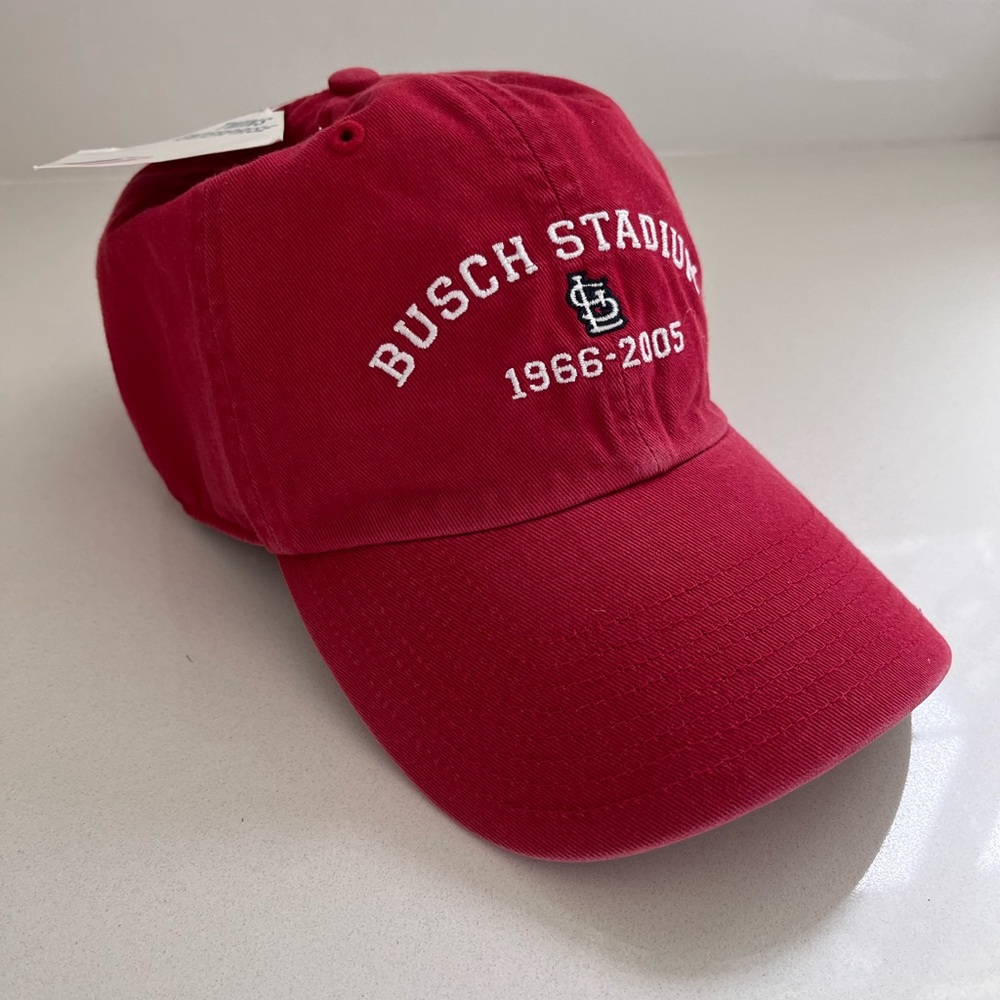BUSCH STADIUM 1966-2005 Commemorative Baseball Cap St. Louis Cardinals Red